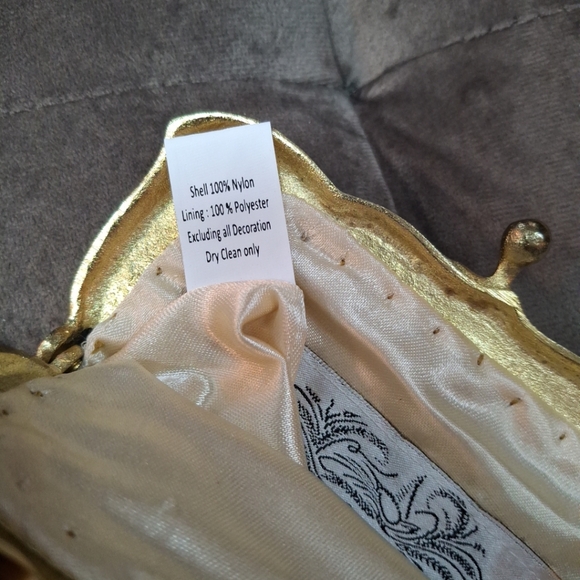 Victorian Trading Co beaded vintage look clutch purse - Picture 6 of 6